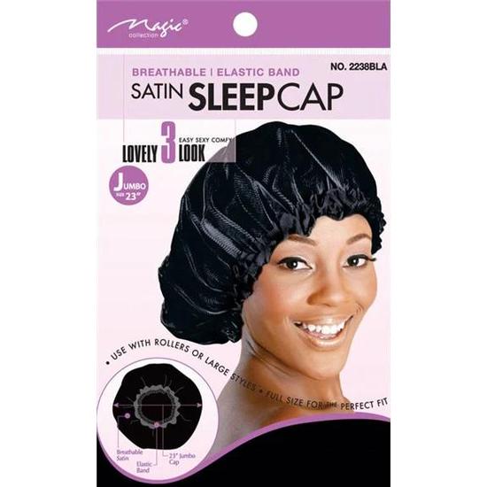 Magic Collection Assorted Extra Large Satin Sleep Cap XL