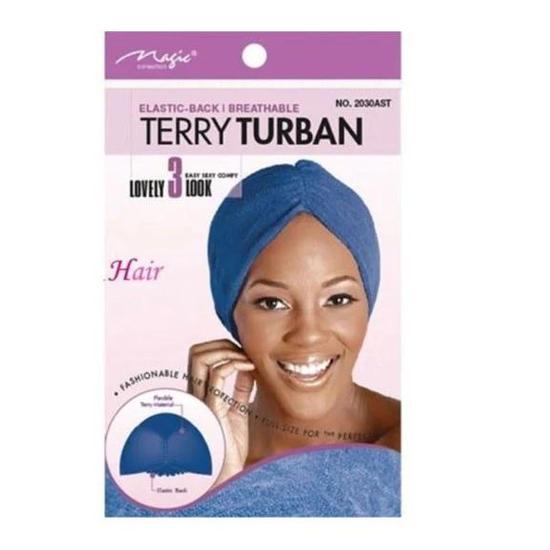 Magic Collection Assorted Terry Turban 2030AST Assorted