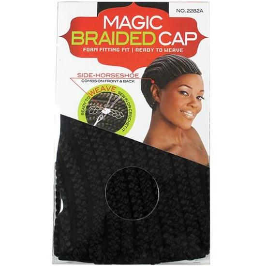 Magic Collection Braided Cap Black 2282A