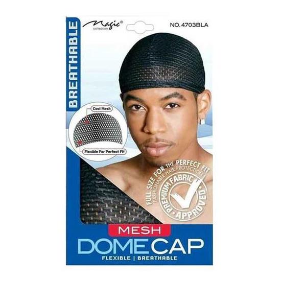 Magic Collection Breathable Mesh Dome Cap 4703 Black