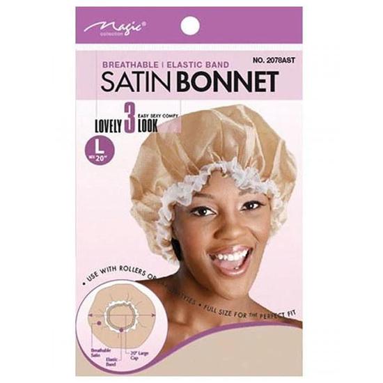 Magic Collection Breathable Satin Bonnet 2078AST Large