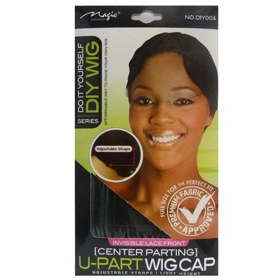 Magic Collection DIY Series Lace Front Centre Parting U Part Wig Cap DIY004 Black