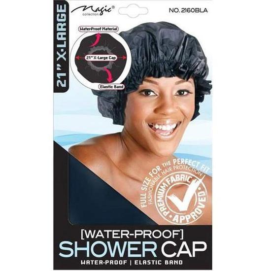 Magic Collection Extra Large Water Proof Shower Cap 2160BLA X L