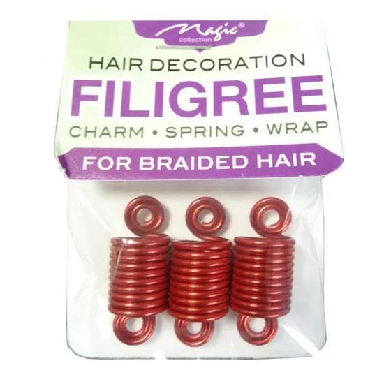 Magic Collection Filigree Spring Tube Decoration FILISPRO01AST 3 pcs / Assorted