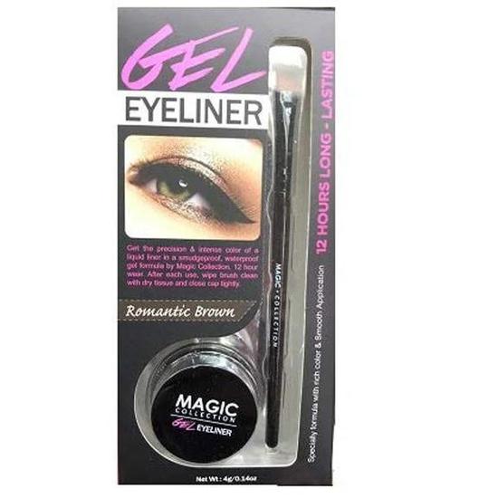 Magic Collection Gel Eyeliner 12 Hour Long Lasting Romantic Brown 4 g