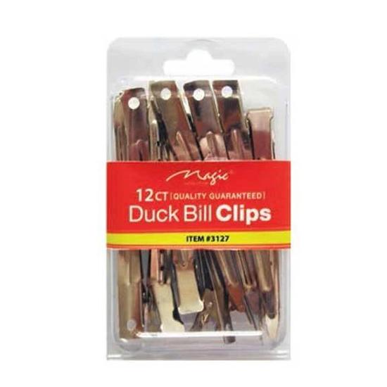 Magic Collection Metal 12 Count Clips Duck Bill