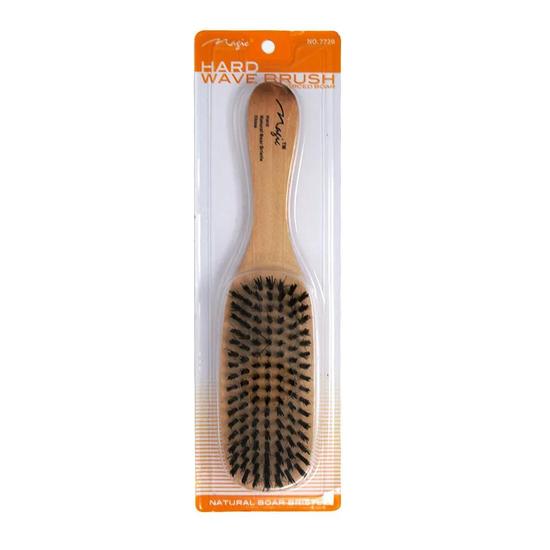 Magic Collection Natural Boar Bristle Hard Wave Brush 7720 Wooden