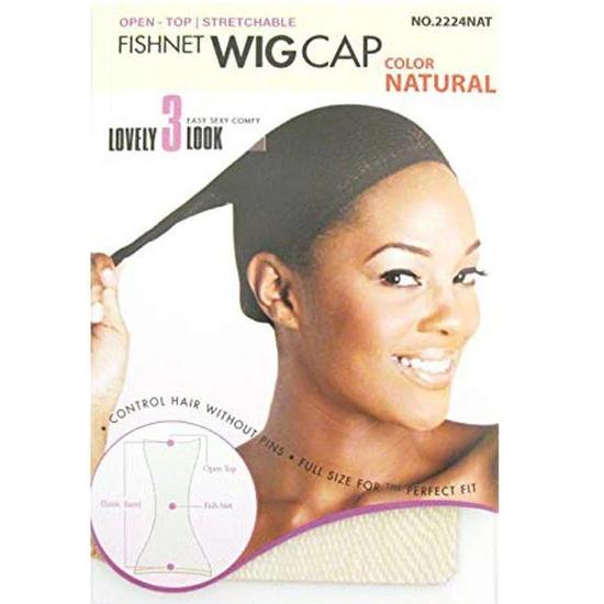 Magic Collection Open Top Stretchable Fishnet Wig Cap 2224NAT Natural