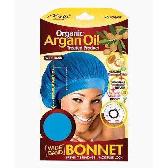 Magic Collection Organic Argan Oil Bonnet 3003 Asorted Colour Wide Band / 3003AST