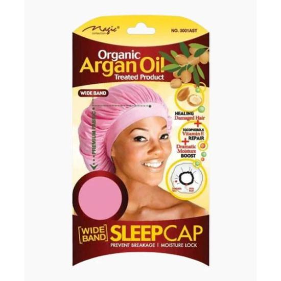 Magic Collection Organic Argan Oil Sleep Cap 3001 Assorted Wide Band