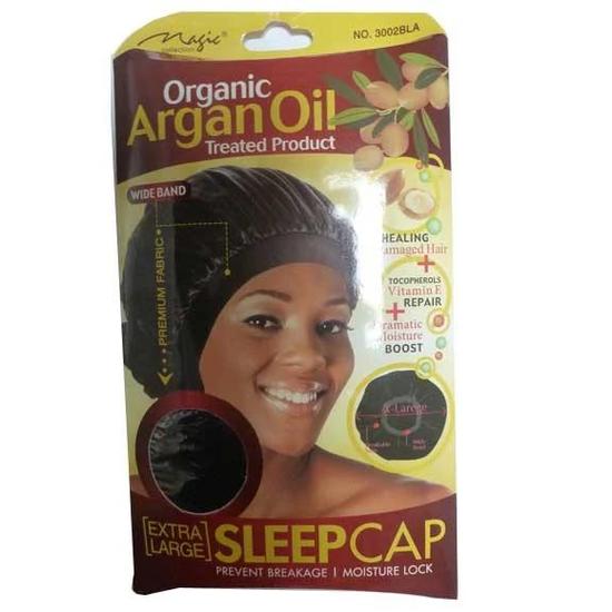 Magic Collection Organic Argan Oil Sleep Cap 3002BLA Extra Large / Black