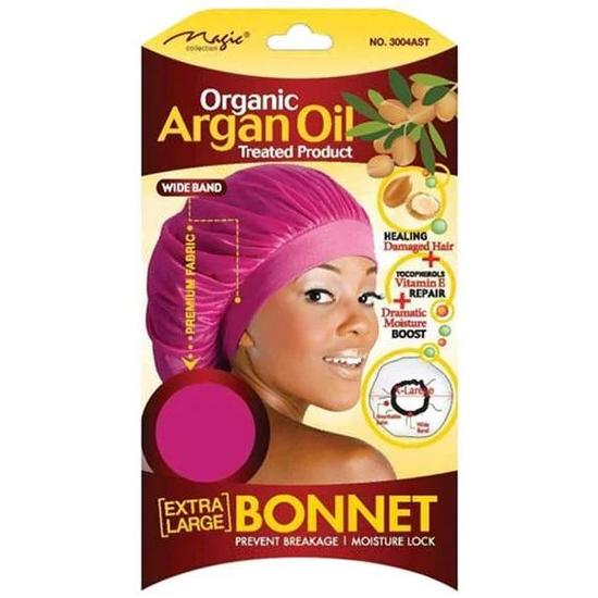 Magic Collection Organic Argan Oil Treated Product Bonnet 3004AST Extra Large / Assorted