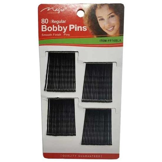 Magic Collection Regular Bobby Pins 916BLA 80 Regular Pins