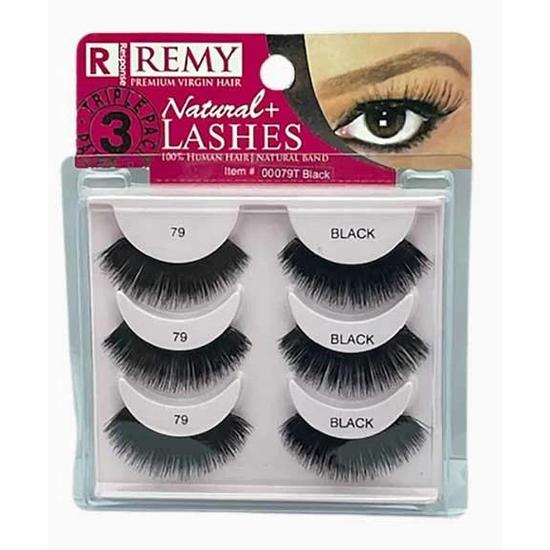 Magic Collection Response Remy Natural Plus Lashes Black 79 3 Pairs / Black