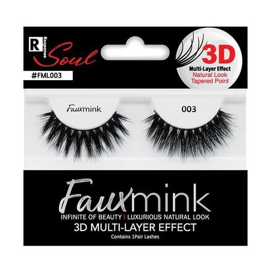 Magic Collection Response Soul Faux Mink 3d Effect Eyelash 003 Black