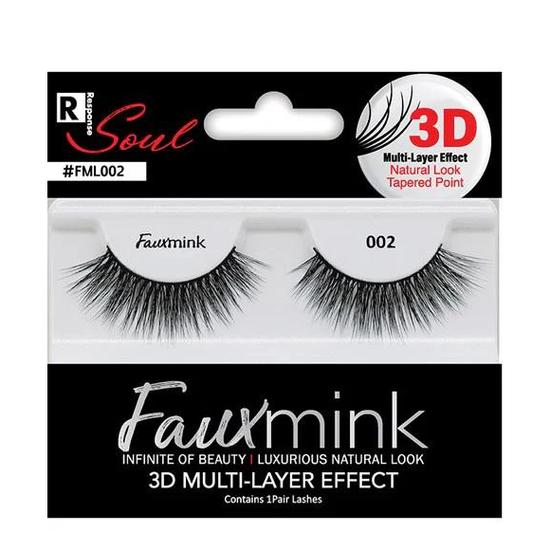 Magic Collection Response Soul Faux Mink 3d Effect Eyelash Black 002 Black