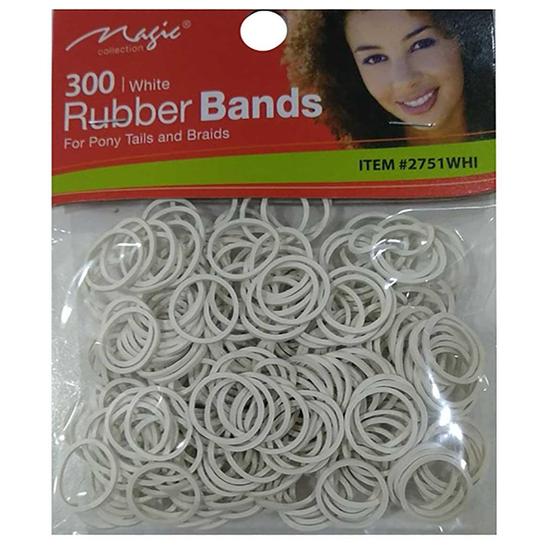 Magic Collection Rubber Bands White