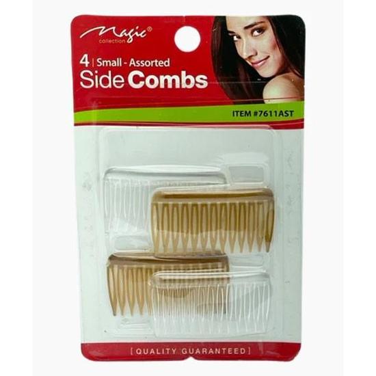 Magic Collection Side Combs 7611 Assorted 4 Small