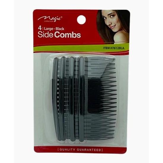 Magic Collection Side Combs Black 7612 4 Large / Black