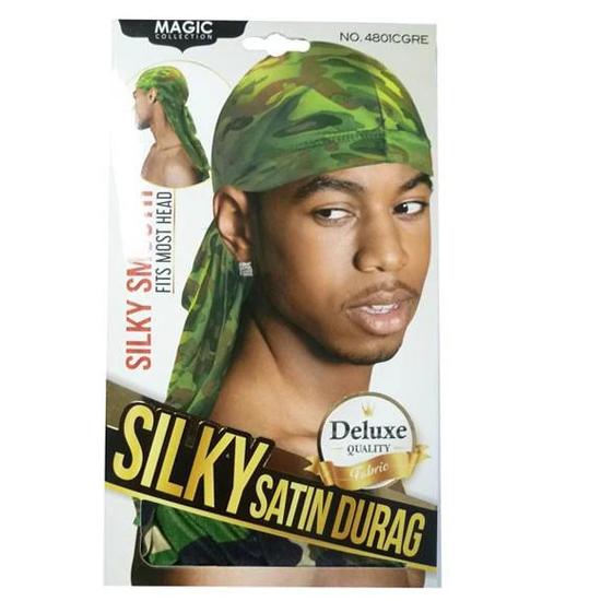 Magic Collection Silky Satin Durag 4801CGRE Camo Green