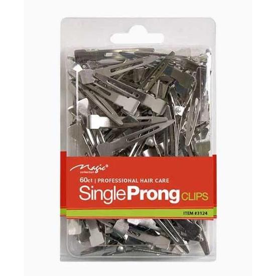 Magic Collection Single Prong Clips 3124 80 Count / No Size