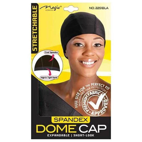 Magic Collection Spandex Dome Cap 2251 Black