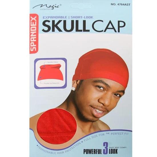 Magic Collection Spandex Skull Cap 4764AST