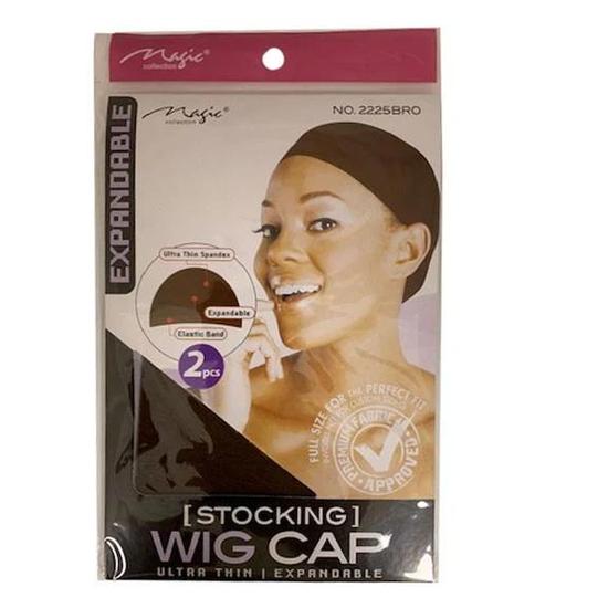 Magic Collection Stocking Wig Cap Ultra Thin 2225bro 2 pcs / 2225BRO