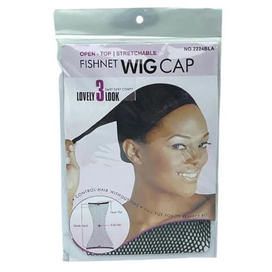 Magic Collection Stretchable Fish Net Wig Cap 2224BLA Black