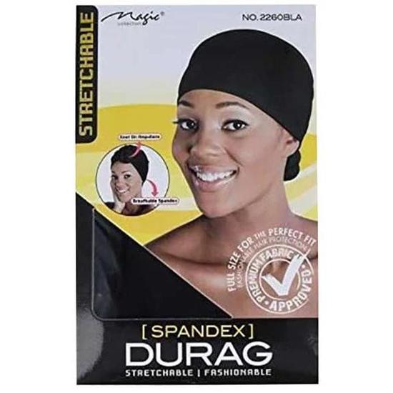 Magic Collection Stretchable Spandex Durag 2260 Black