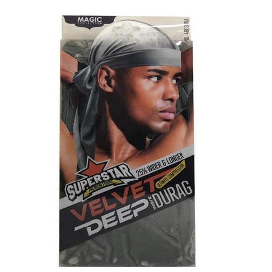 Magic Collection Superstar Velvet Deep Wave Durag 4803GRA