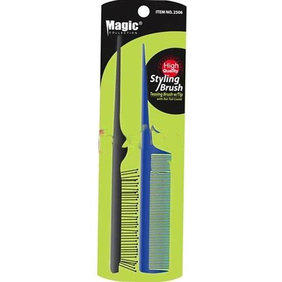 Magic Collection Teasing Brush With Rat Tail Comb 2506