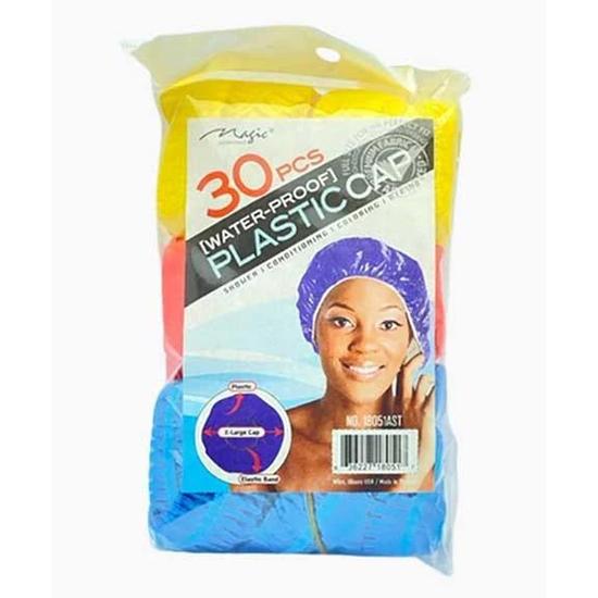 Magic Collection Water Proof Elastic Band Plastic Caps 1851ast 30 pcs / 18051AST