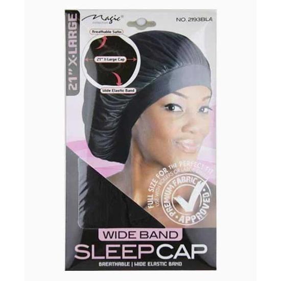 Magic Collection Wide Band Sleep Cap 2193BLA