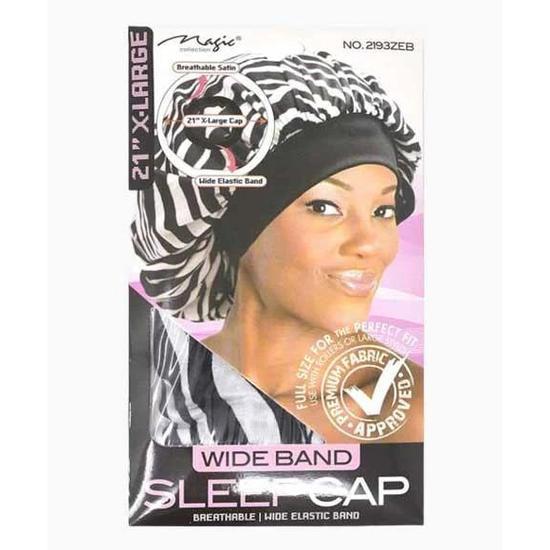 Magic Collection Wide Sleep Cap 2193AST Zebra X Large