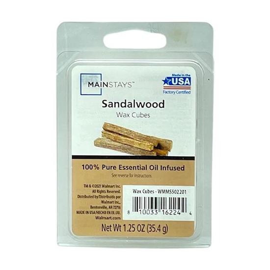 Mainstays Essential Oil Infused Wax Melt Cubes Sandalwood 35.4g