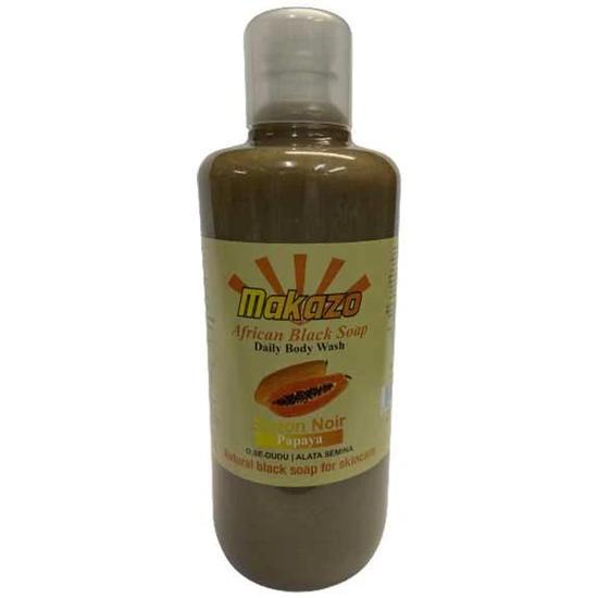 Makazo Papaya African Black Soap Daily Body Wash 977ml