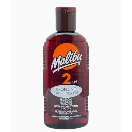 Malibu Bronzing Tanning Oil Tropical Coconut Fragrance SPF 2 200ml