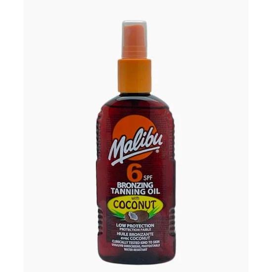 Malibu Bronzing Tanning Oil With Coconut SPF 6 200ml