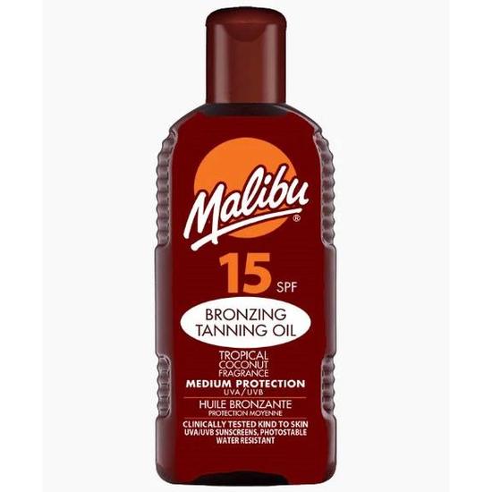 Malibu Bronzing Tanning Oil With Tropical Coconut SPF 15 200ml