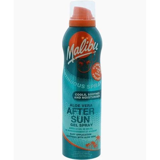 Malibu Continuous Spray Cools Soothes & Moisturises Aleo Vera Aftersun Gel Spray 175ml