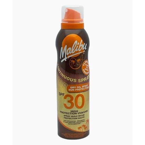 Malibu Continuous Spray Dry Oil Spray Sun Protection SPF 30 175ml