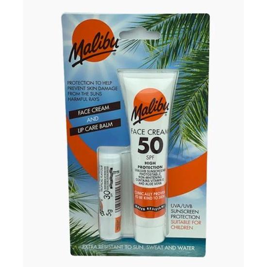 Malibu Face Cream & Lip Care Balm Duo Set