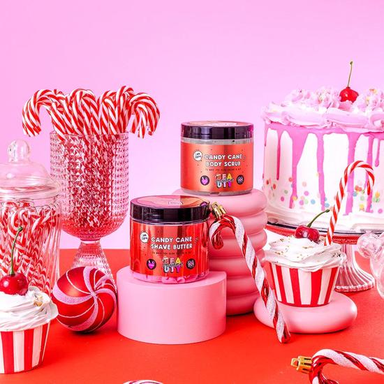 Mallows Beauty Candy Cane Scrub & Shave Duo