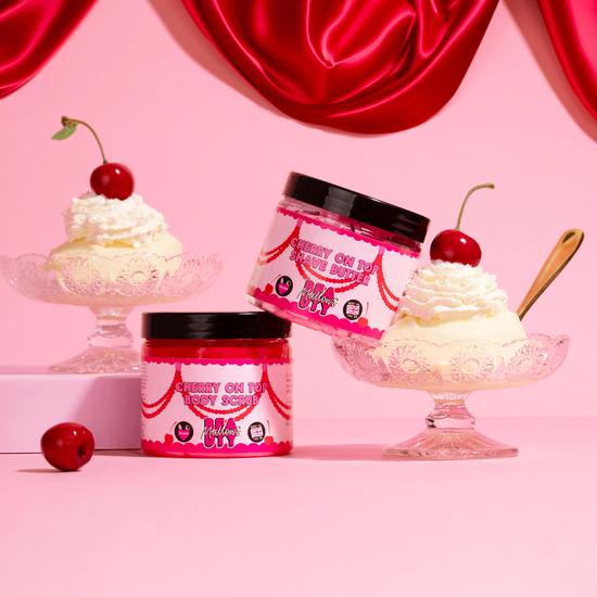 Mallows Beauty Cherry On Top Scrub & Shave Duo