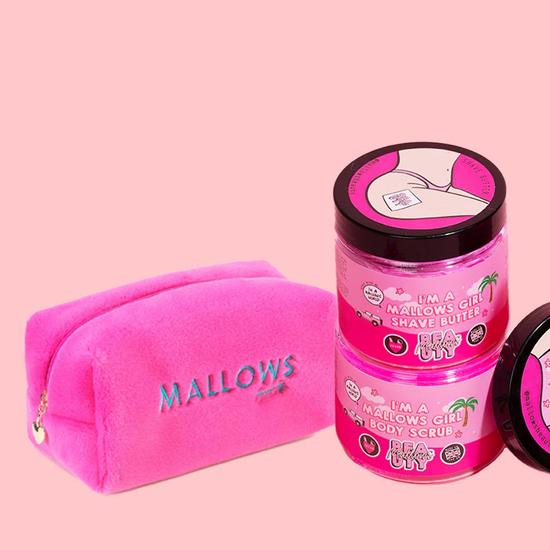 Mallows Beauty I'm A Mallows Girl Makeup Bag Bundle