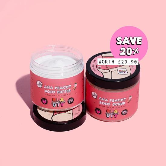 Mallows Beauty Peach Scrub & Butter Duo