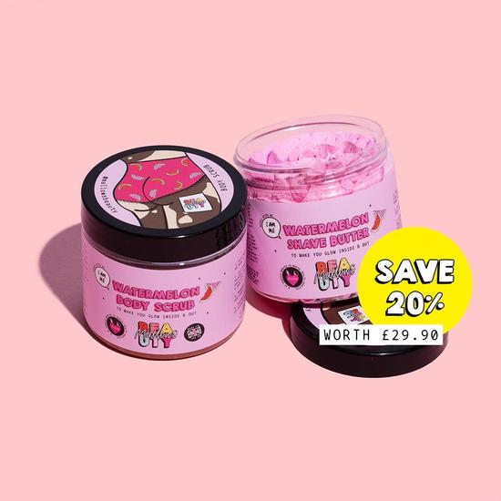 Mallows Beauty Watermelon Shave Butter & Scrub Duo