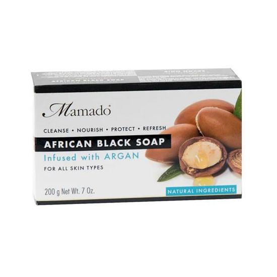 Mamado African Black Soap Infused With Argan 200 g