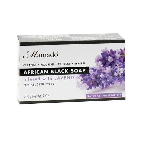 Mamado African Black Soap Infused With Lavender 200 g